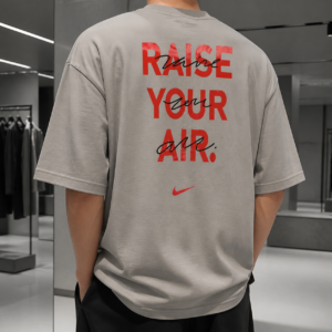 تیشرت گرافیکی Raise Your Air، رنگ خاکستری